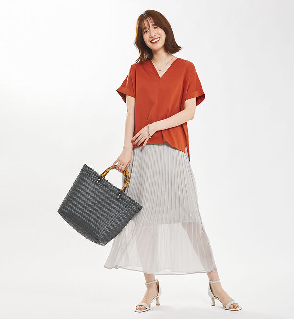 abahouse mavie「【セットアップ対応】シアープリーツスカート」|スカート|