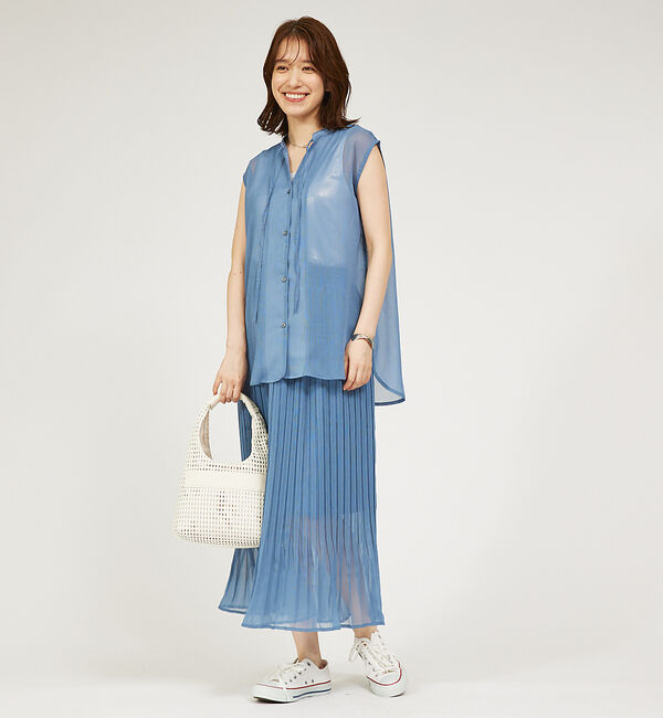 abahouse mavie「【セットアップ対応】シアープリーツスカート」|スカート|