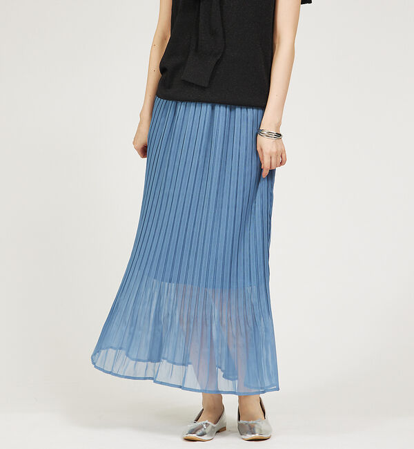 abahouse mavie「【セットアップ対応】シアープリーツスカート」|スカート|