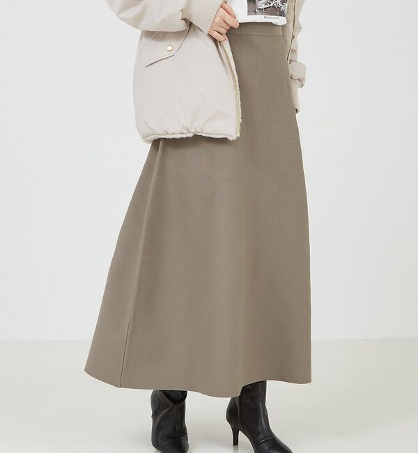 abahouse mavie「ニットフレアースカート」|スカート|