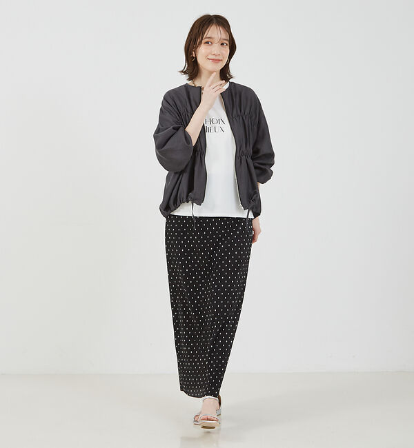 abahouse mavie「クリスタルプリーツナロースカート」|スカート|