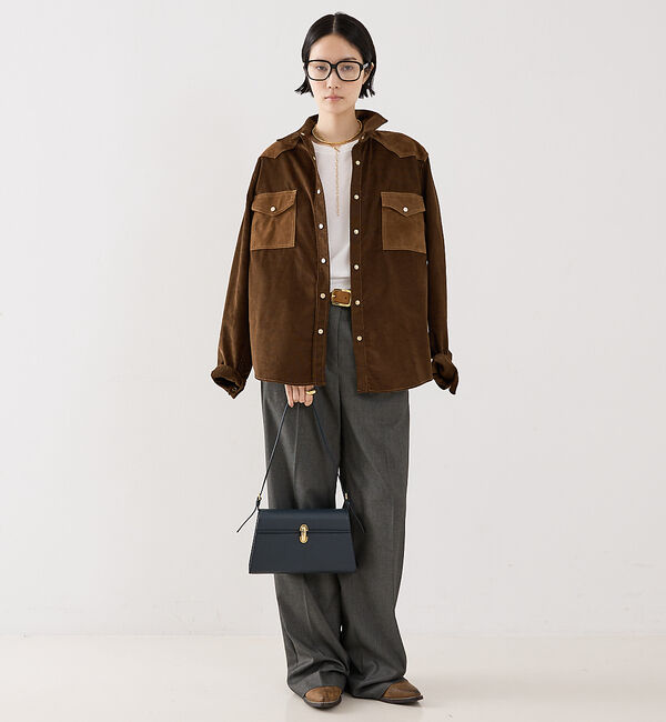 The Store by C' 「【SAVETTE】SYMMETRY SHOULDER BAG／レザーショルダーバ」|ショルダー・メッセンジャー|