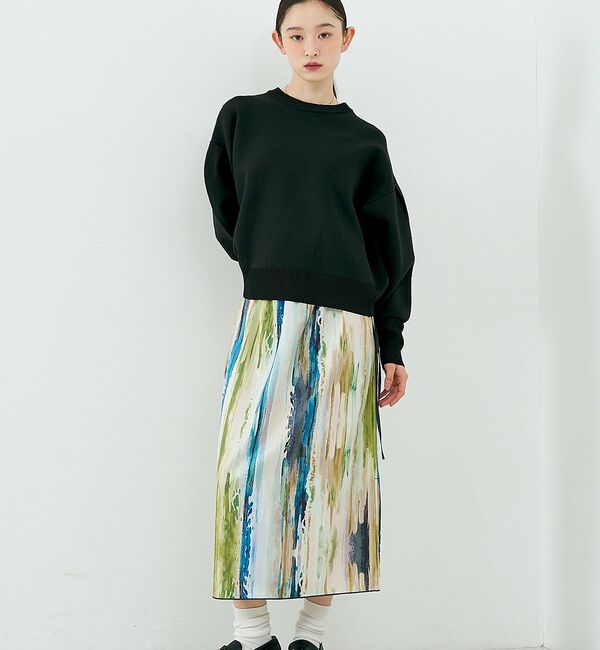 NOMINE「【セットアップ対応】ペイント柄 スリット スカート」|スカート|