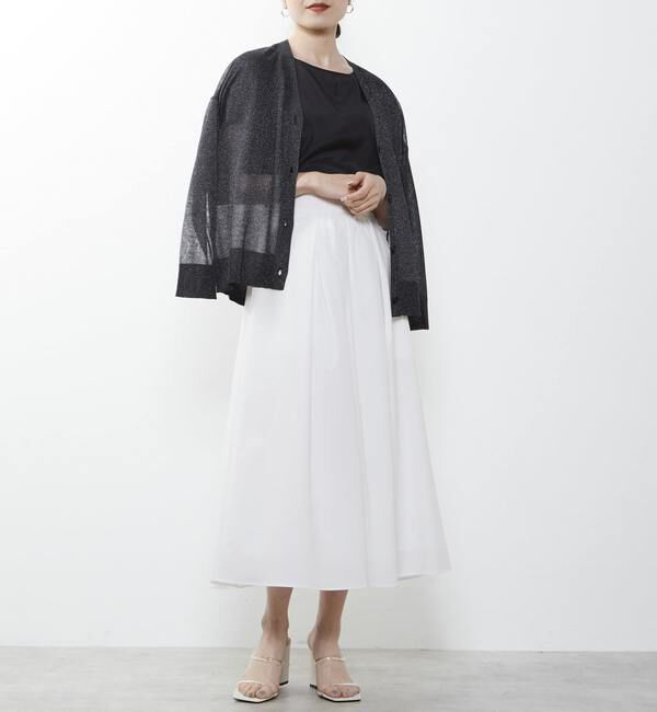 TIARA「タックフレアロングスカート」|スカート|