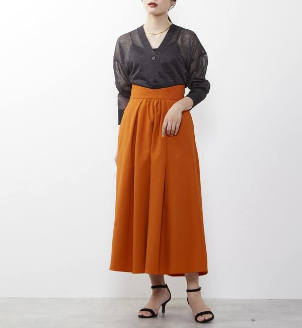 TIARA「タックフレアロングスカート」|スカート|