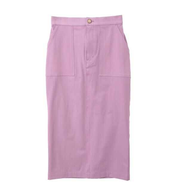 TIARA「バイカラーステッチタイトスカート」|スカート|