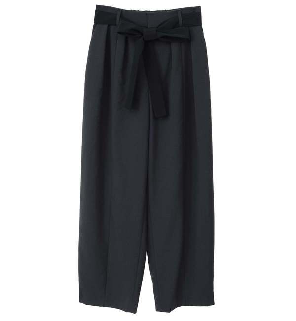 TIARA「バイカラーリボンカーブパンツ（セットアップ可）」|スラックス|