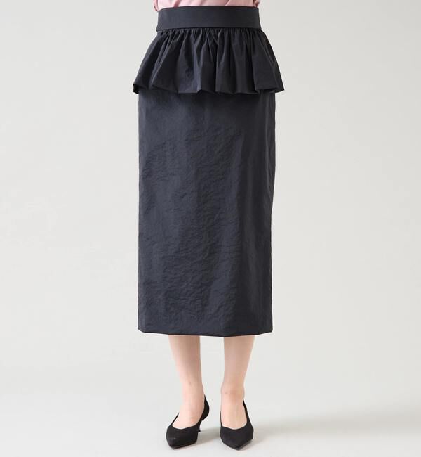 TIARA「ペプラムベルトストレッチタイトスカート」|スカート|
