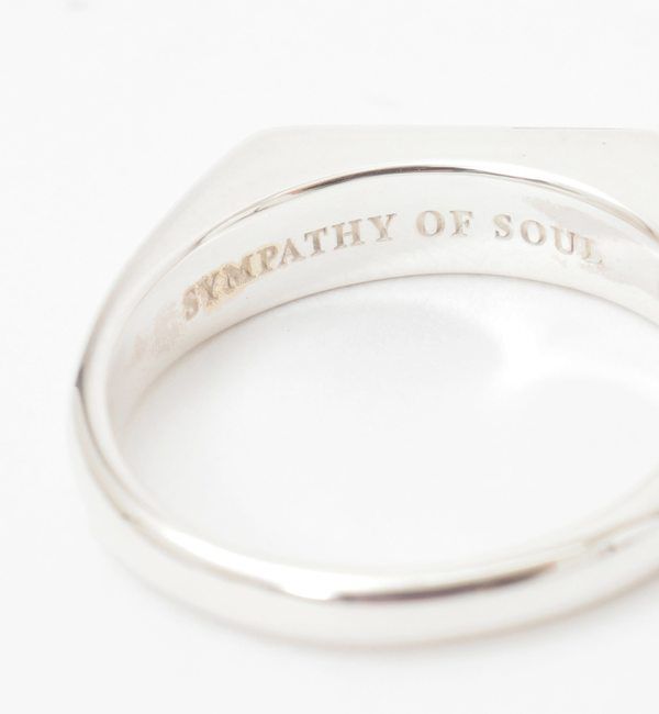 TIARA「【SYMPATHY OF SOUL/シンパシーオブソウル】Thin Signet Ring」|リング|