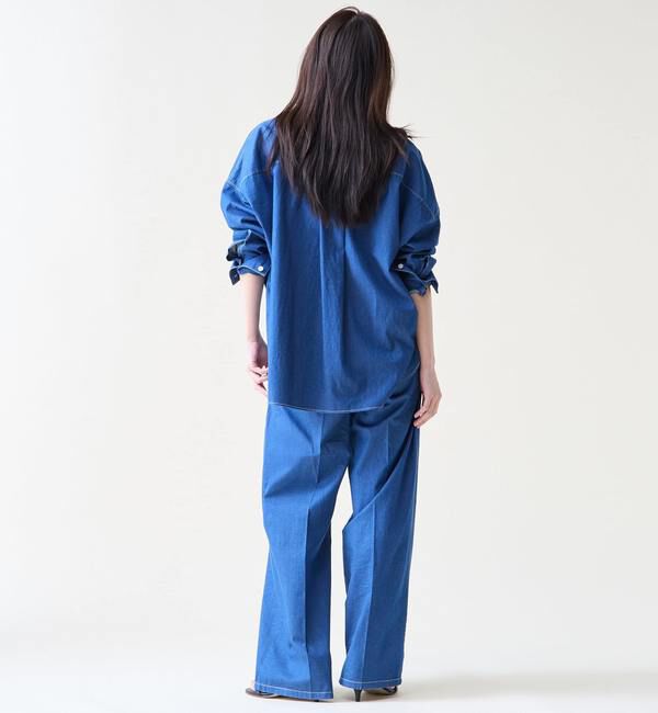 TIARA「デニムタックパンツ」|デニム|