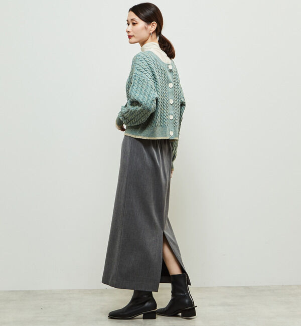 Soffitto「ストレッチオックスシャンブレータイトスカート」|スカート|