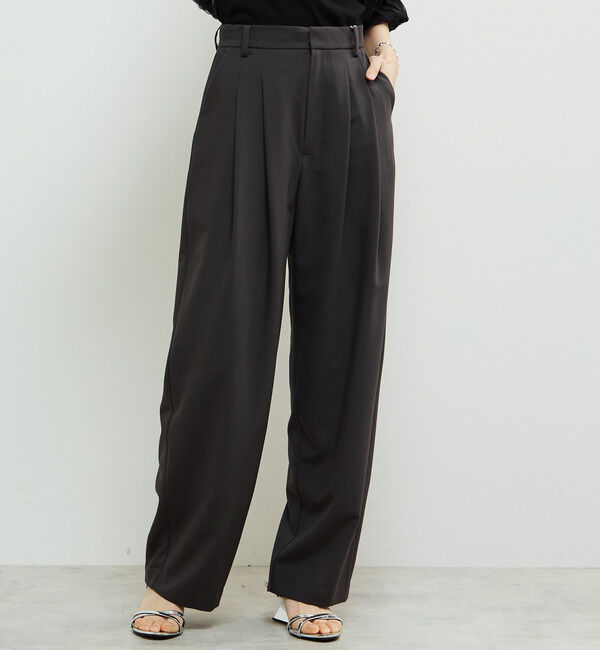 Soffitto「機能素材2タックストレッチセミワイドパンツ」|その他|チャコールグレー