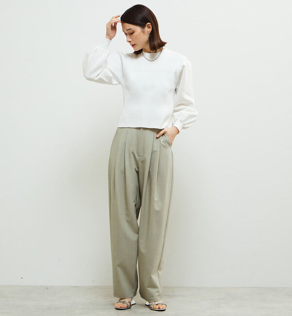 Soffitto「機能素材2タックストレッチセミワイドパンツ」|その他|