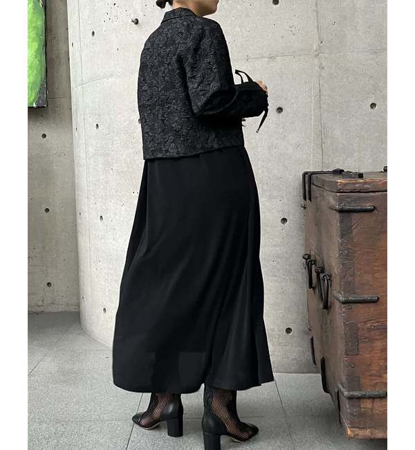 A_「【BAUM UND PFERDGARTEN/バウムウンドヘルガーテン】フラワージャカードショートジャケット」|テーラードジャケット|