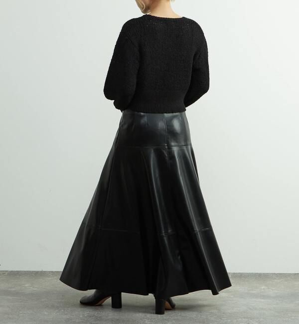 SOFFITTO「合成皮革切替デザインマーメイドスカート」|スカート|