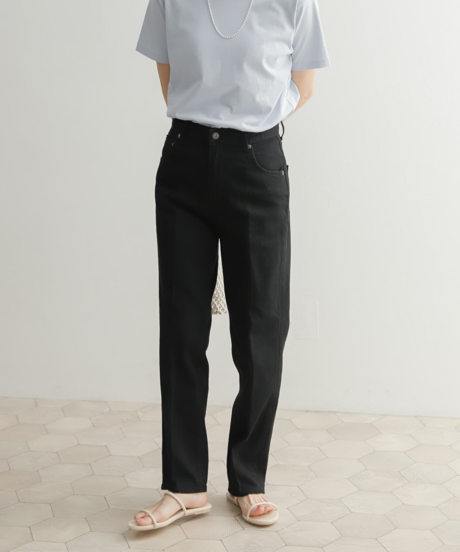 URBAN RESEARCH DOORS「ハイライズデニムパンツ」|デニム|