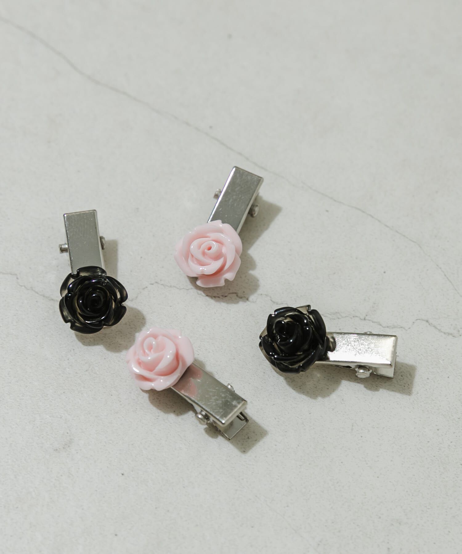 SMELLY「ローズモチーフミニ4セットピン」|その他|ブラック