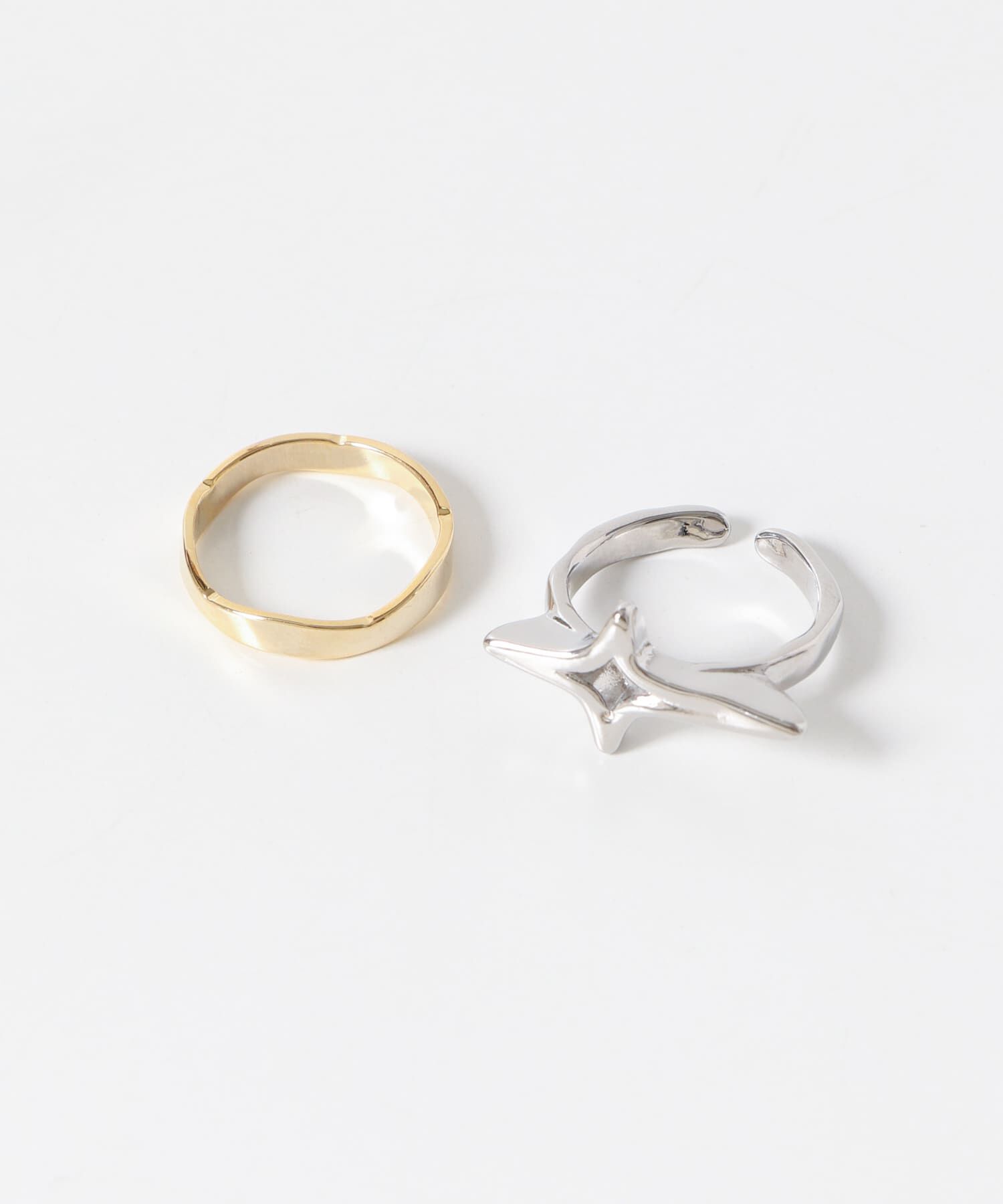 SMELLY「スターモチーフ2セットリング」|リング|