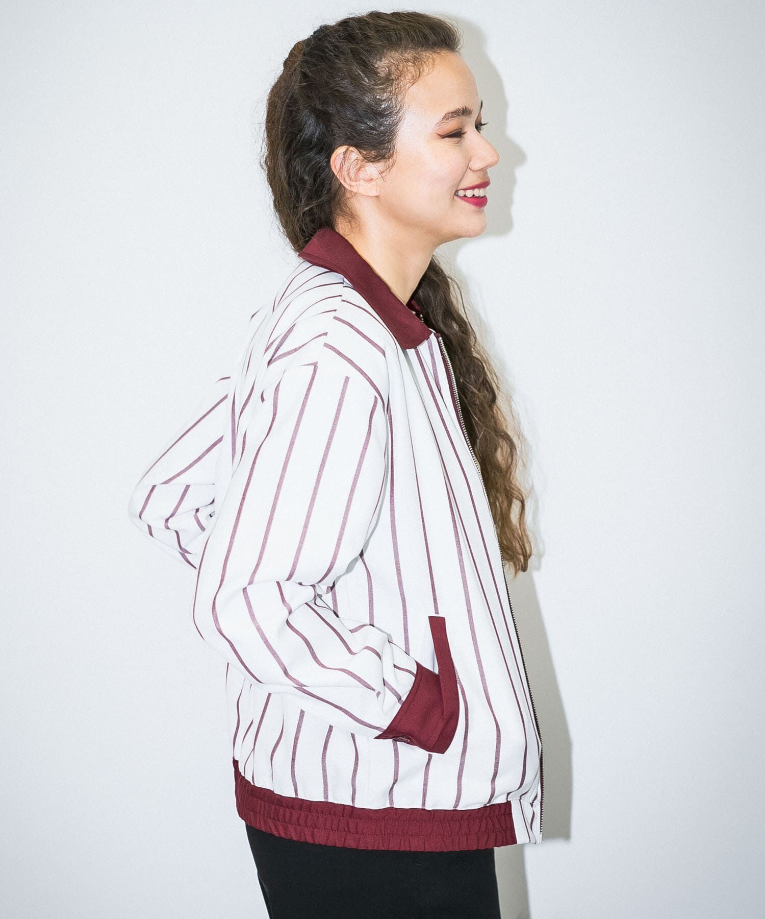 Sonny Label 「OOPS　先染めストライプブルゾン」|ブルゾン・スタジャン|