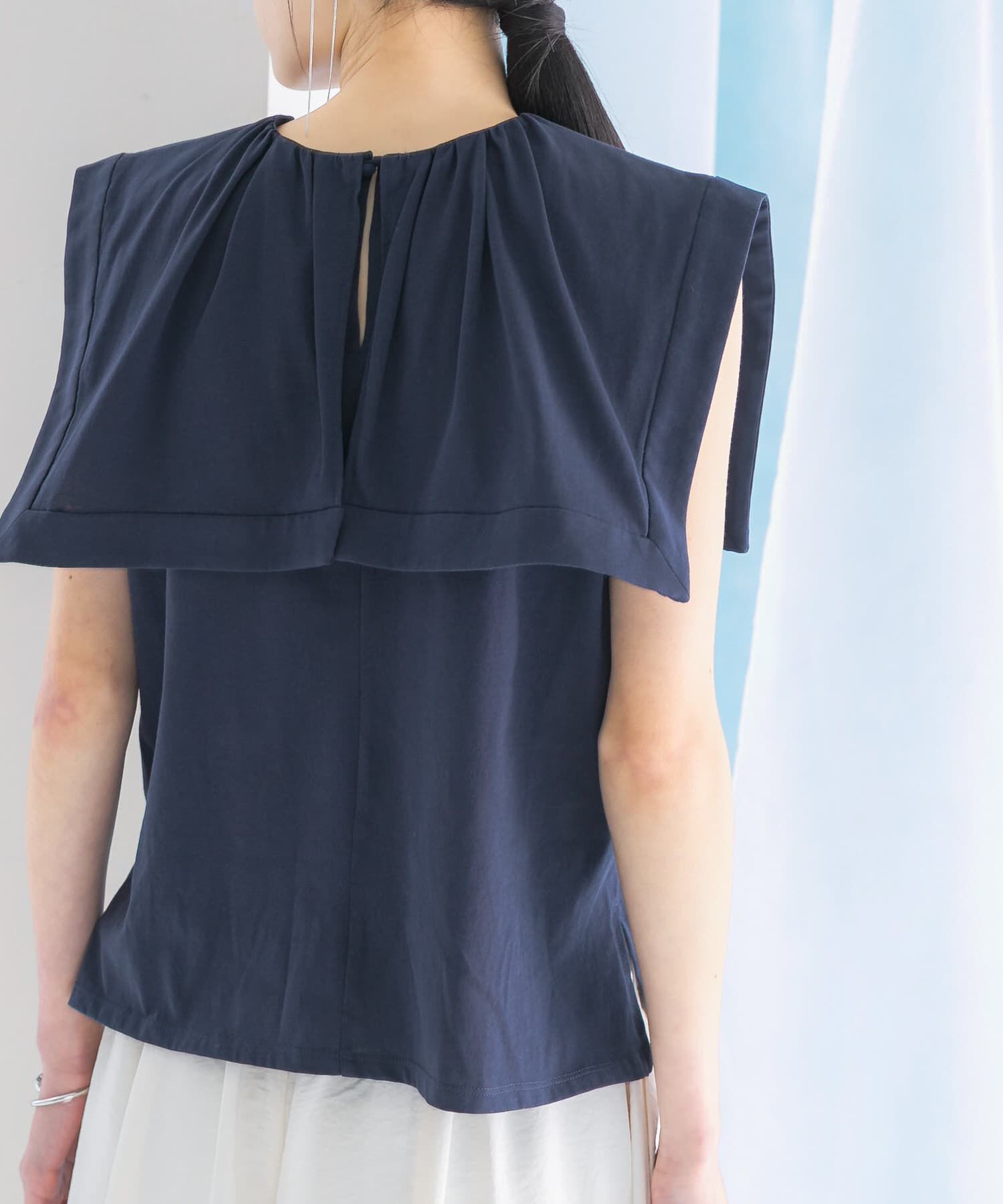 URBAN RESEARCH ROSSO「ケープデザインTシャツ」|Tシャツ・カットソー|