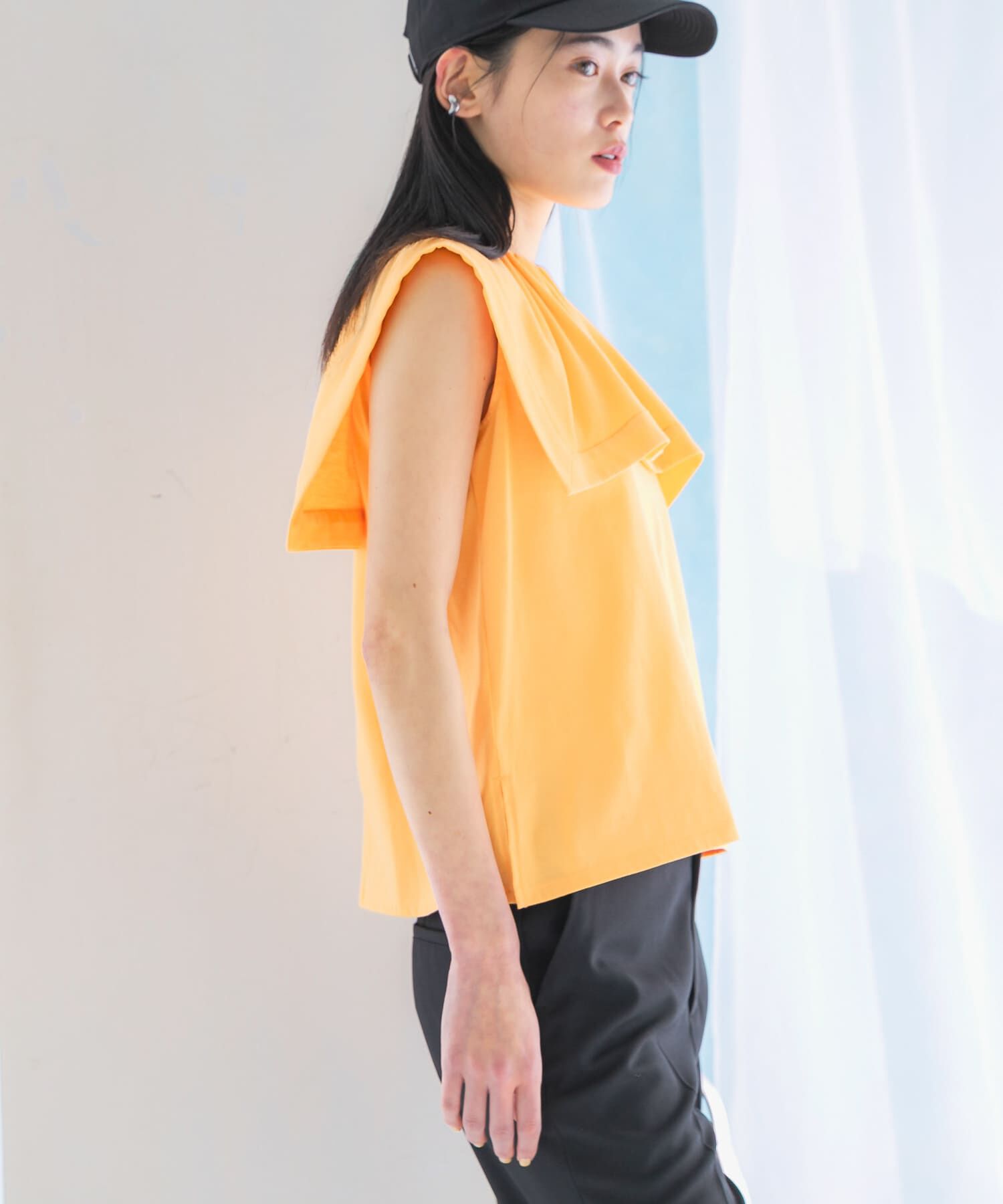 URBAN RESEARCH ROSSO「ケープデザインTシャツ」|Tシャツ・カットソー|