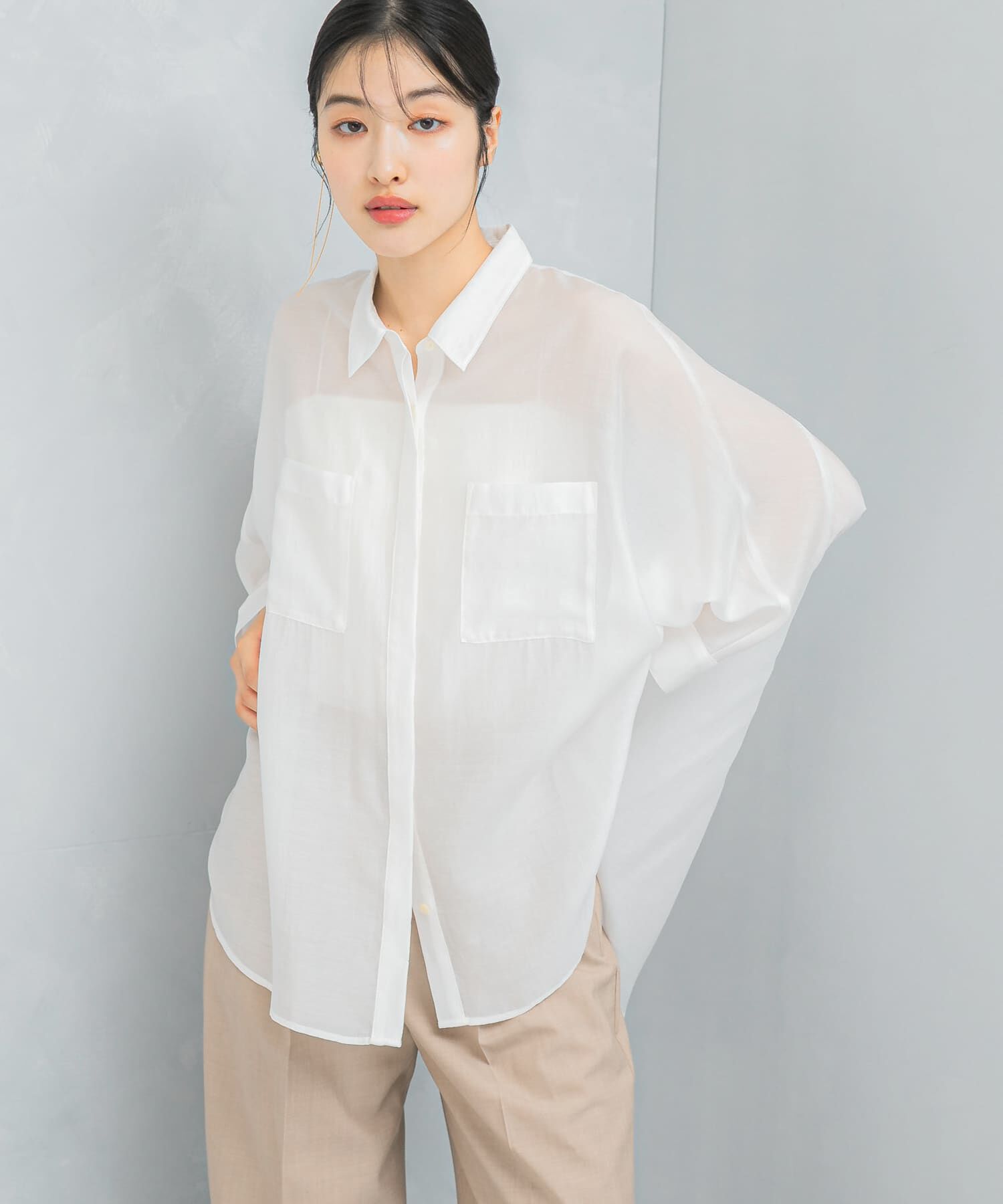 URBAN RESEARCH ROSSO「アセテートシアードルマンシャツ」|シャツ・ブラウス|