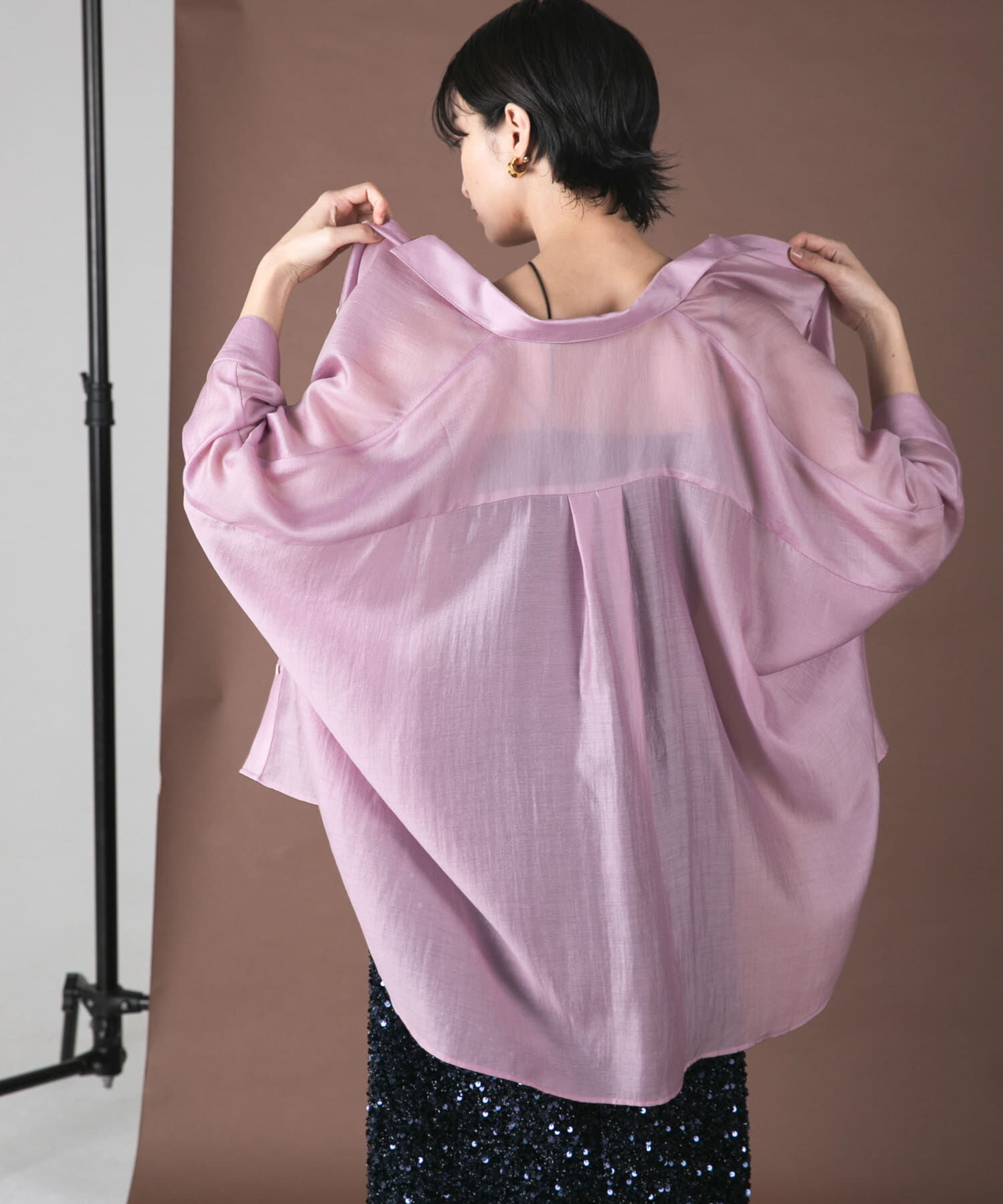 URBAN RESEARCH ROSSO「アセテートシアードルマンシャツ」|シャツ・ブラウス|