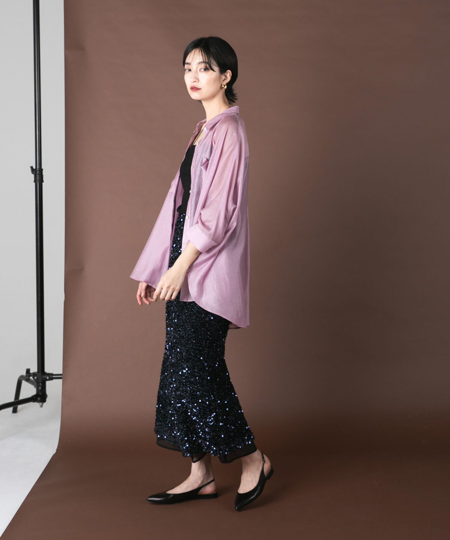 URBAN RESEARCH ROSSO「アセテートシアードルマンシャツ」|シャツ・ブラウス|