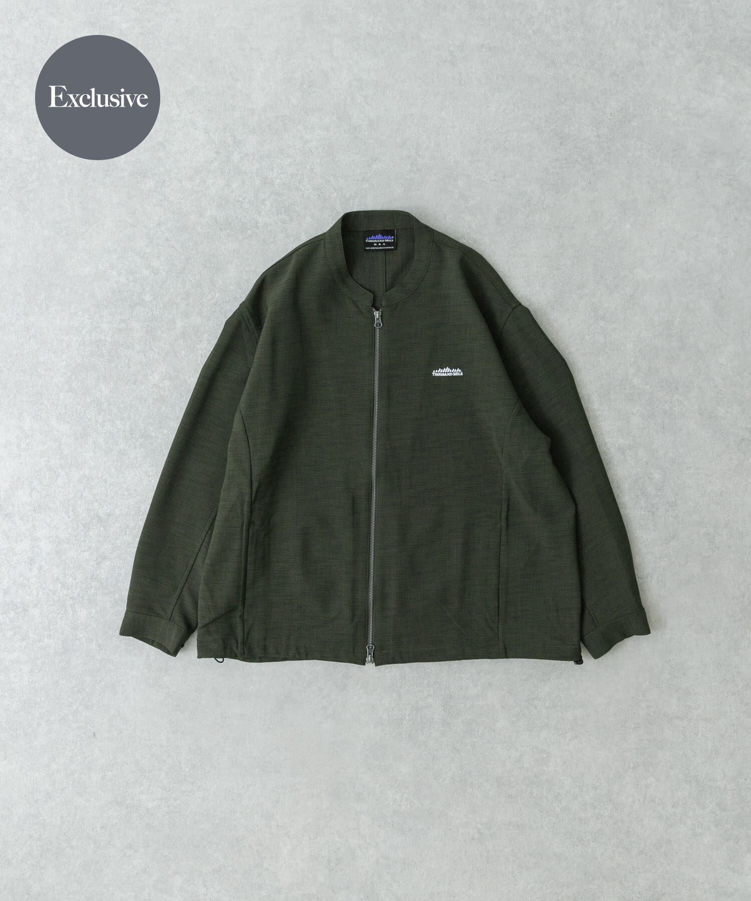 URBAN RESEARCH「『別注』THOUSAND MILE&times;UR　THICK AND THIN BLOUSON」|ブルゾン・スタジャン|カーキ