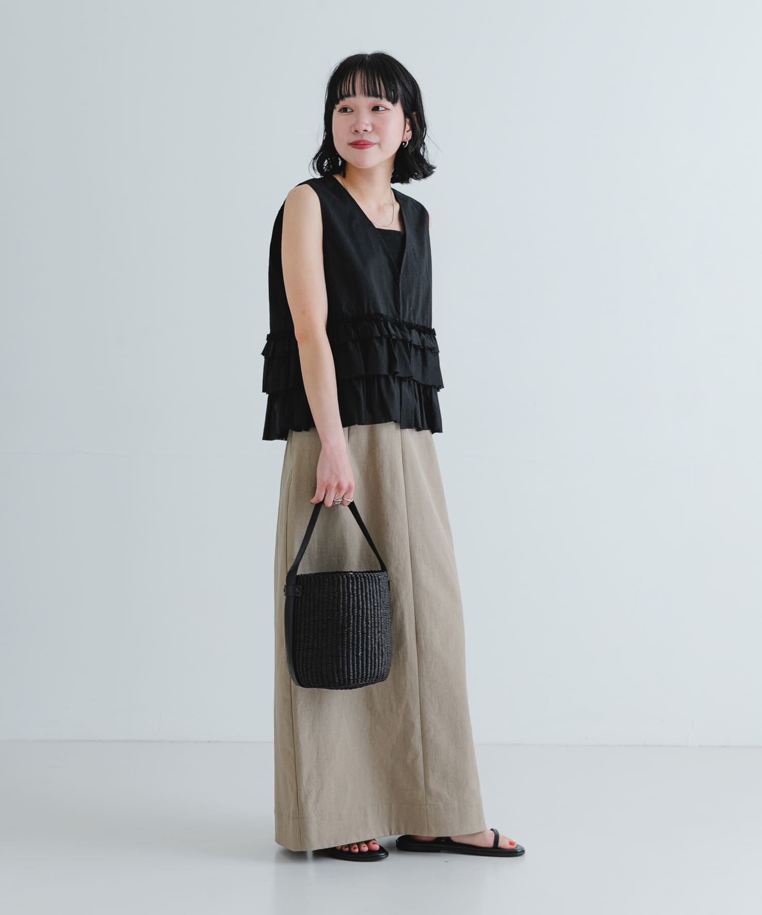 URBAN RESEARCH「『2サイズ展開』リネン混ロングスカート」|スカート|