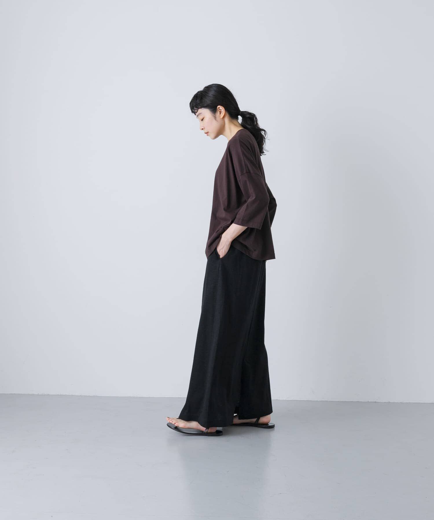 かぐれ「リネンカットストレートスカート」|スカート|