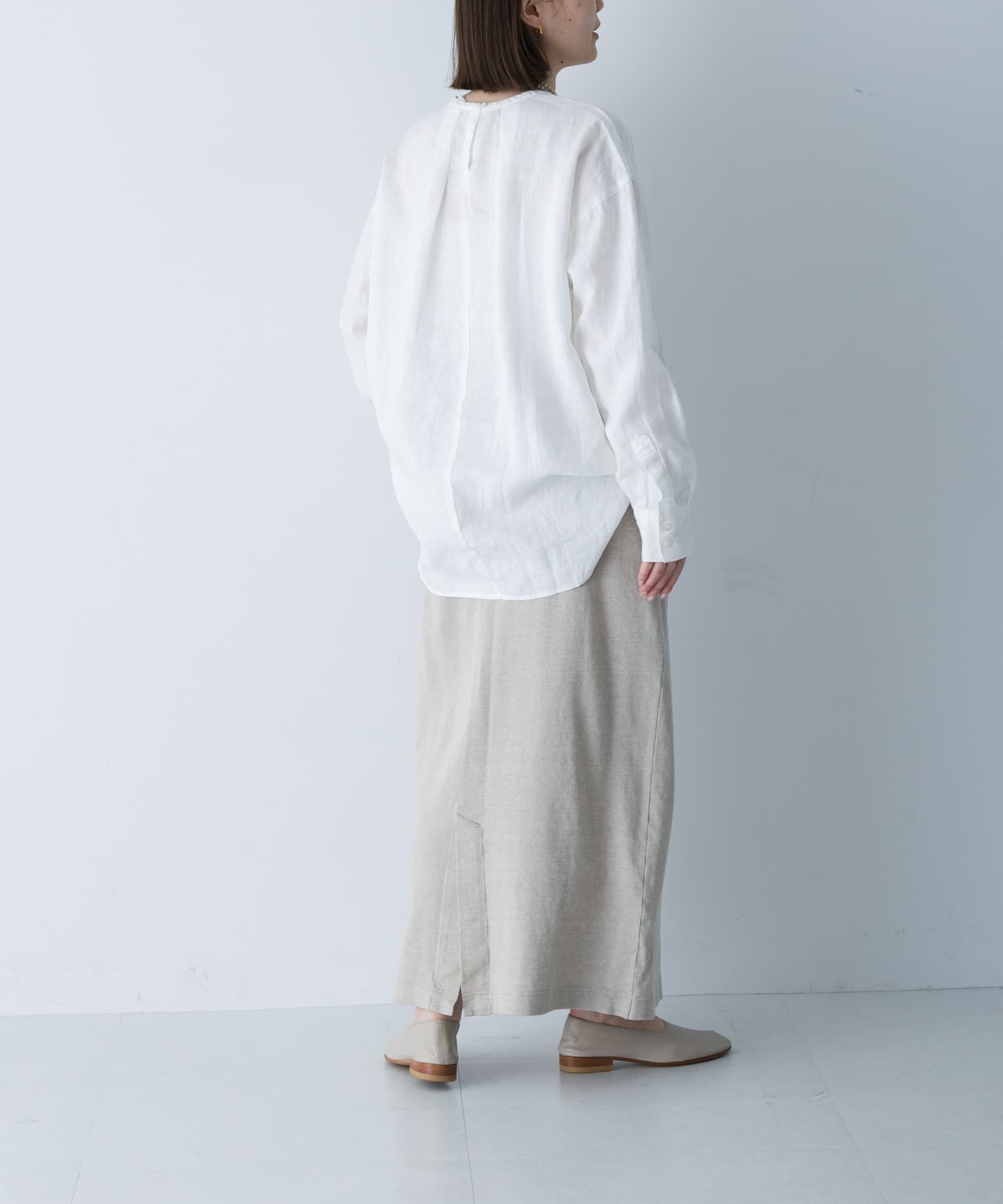 かぐれ「リネンカットストレートスカート」|スカート|