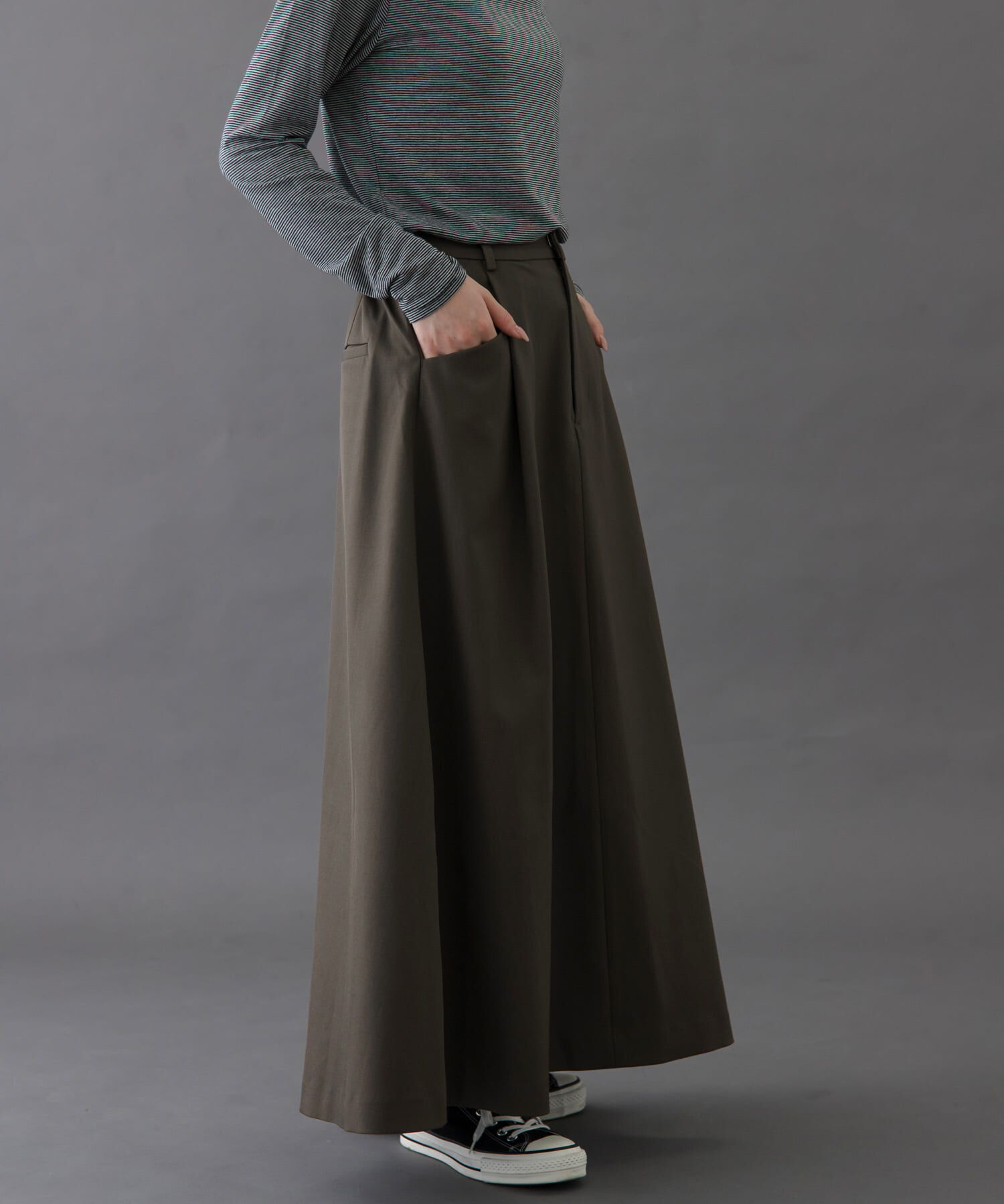 URBAN RESEARCH DOORS「FORK&SPOON　バックゴムフレアスカート」|スカート|