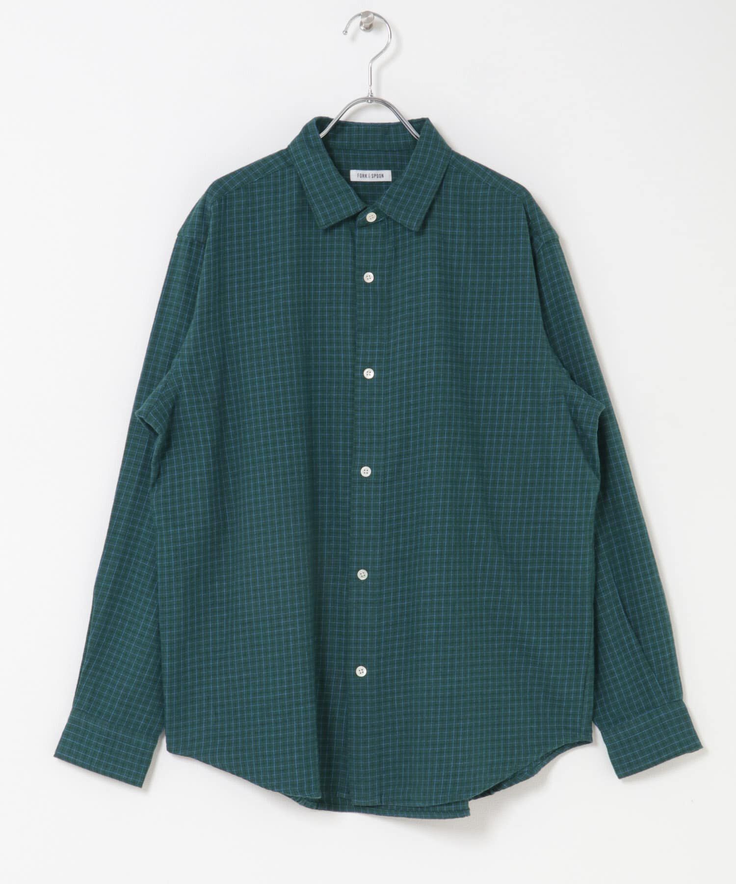 URBAN RESEARCH DOORS「FORK&SPOON　ネルチェックシャツ」|シャツ・ブラウス|