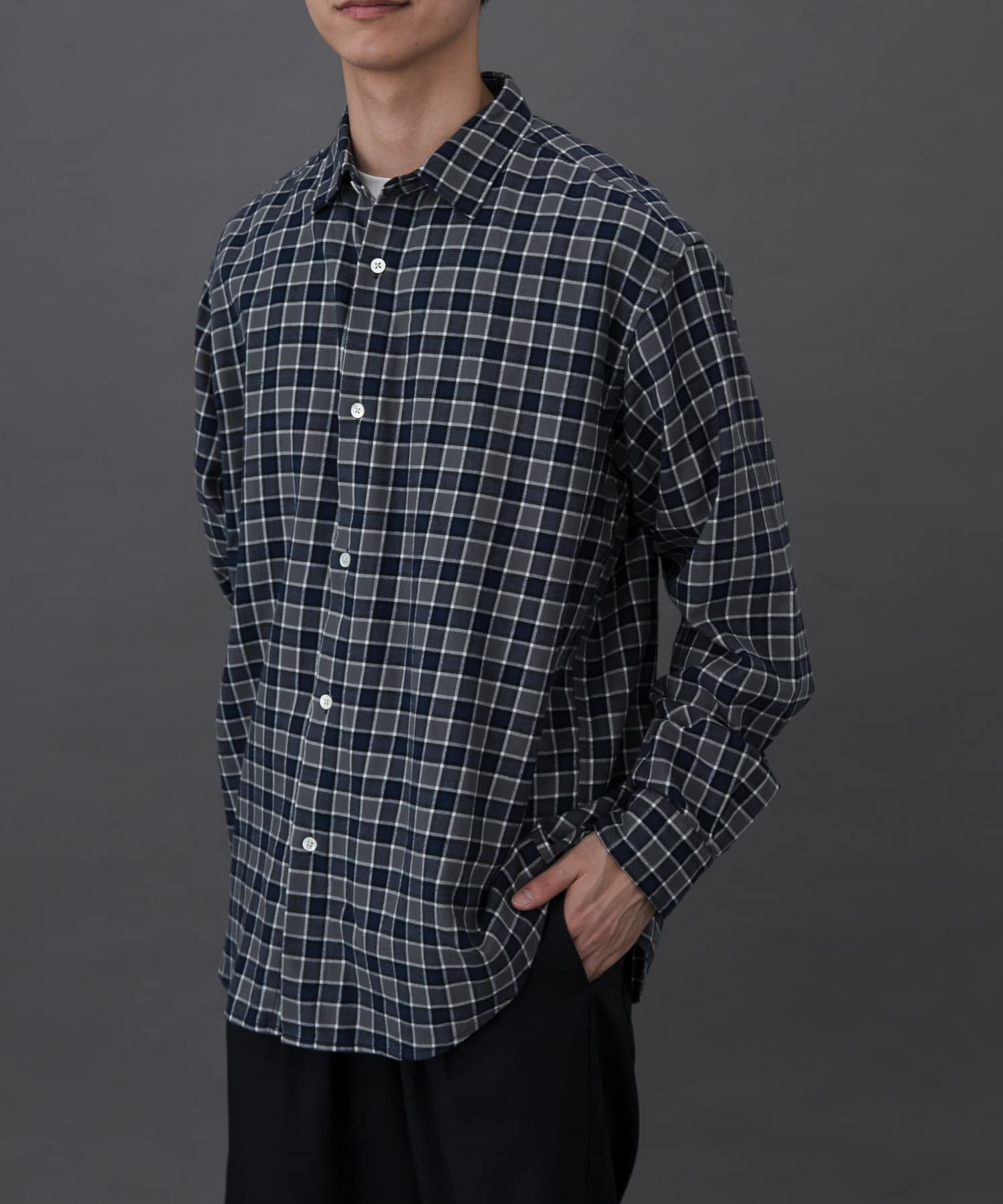 URBAN RESEARCH DOORS「FORK&SPOON　ネルチェックシャツ」|シャツ・ブラウス|