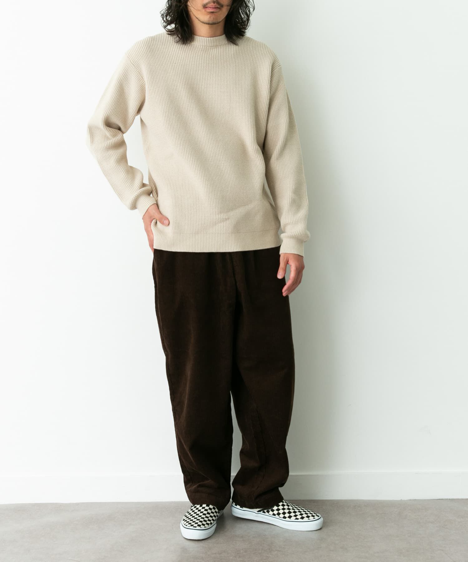 Sonny Label 「ウォッシャブルワッフルニットプルオーバー」|ニット・セーター|