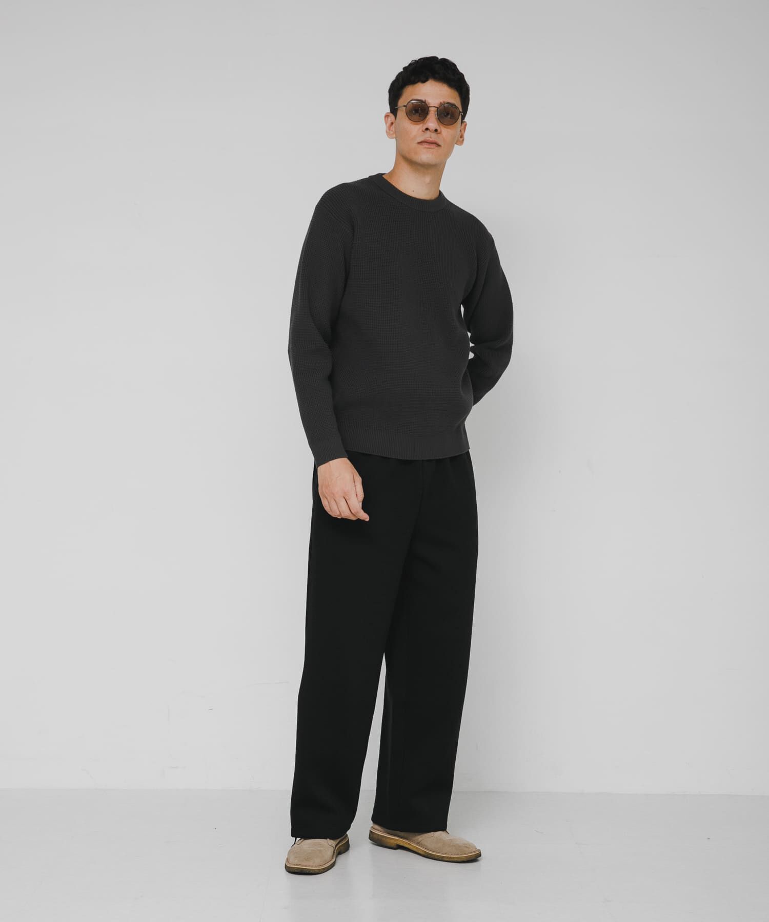 Sonny Label 「ウォッシャブルワッフルニットプルオーバー」|ニット・セーター|