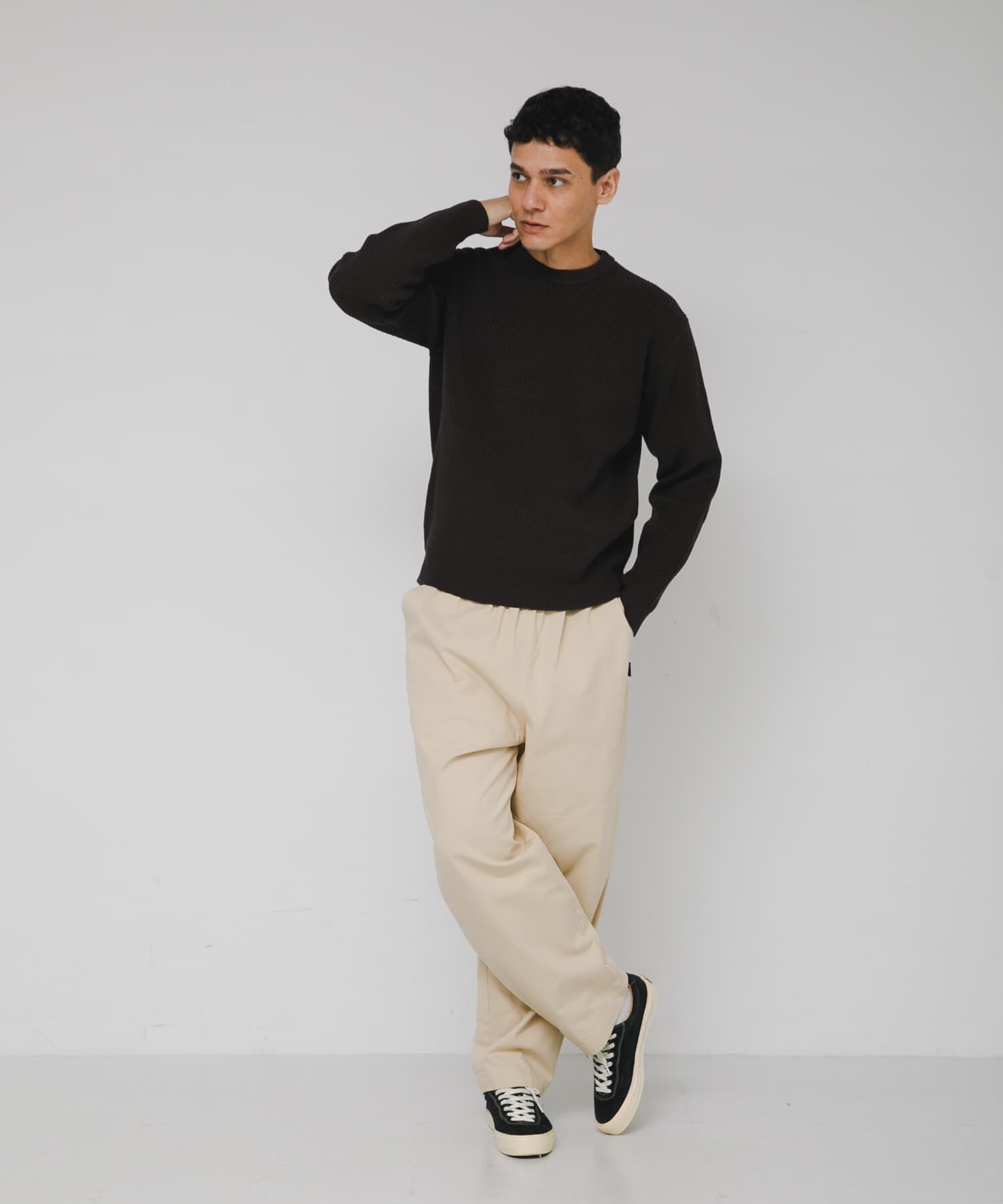 Sonny Label 「ウォッシャブルワッフルニットプルオーバー」|ニット・セーター|