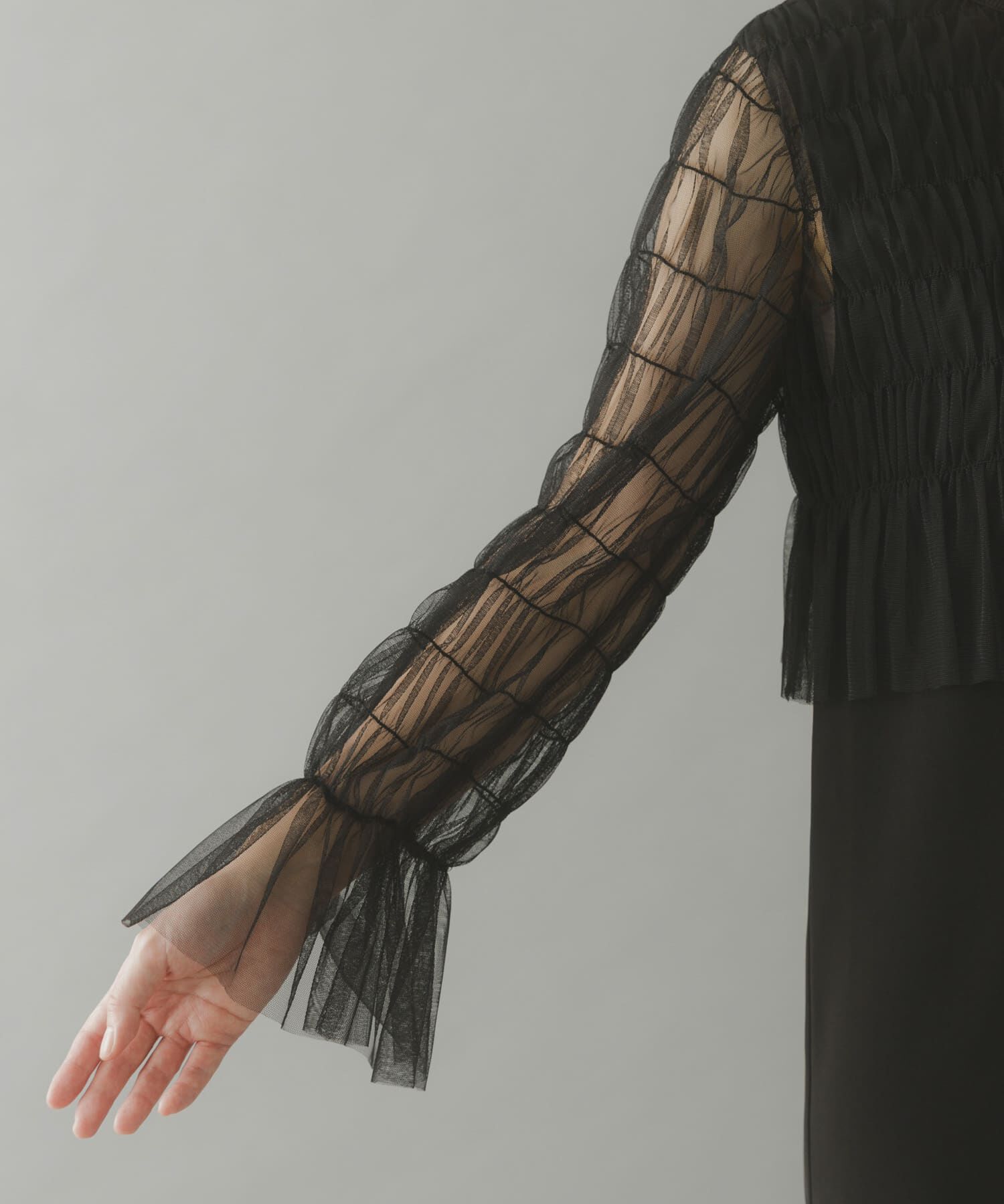 URBAN RESEARCH ROSSO「チュールカーディガン&times;レイヤードワンピース」|ワンピース|