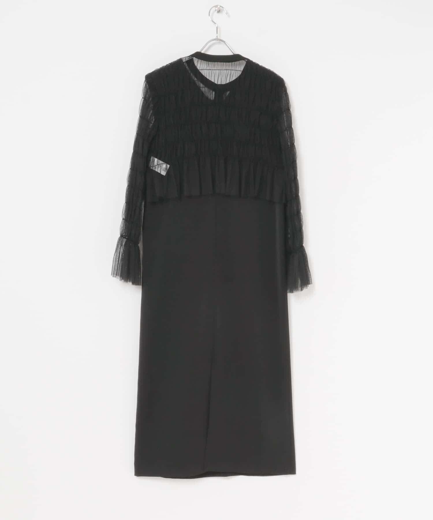 URBAN RESEARCH ROSSO「チュールカーディガン&times;レイヤードワンピース」|ワンピース|