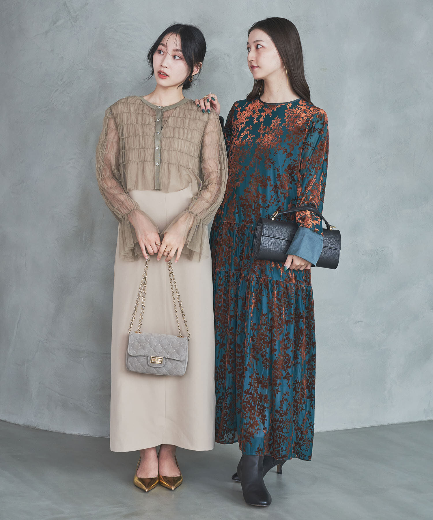 URBAN RESEARCH ROSSO「チュールカーディガン&times;レイヤードワンピース」|ワンピース|