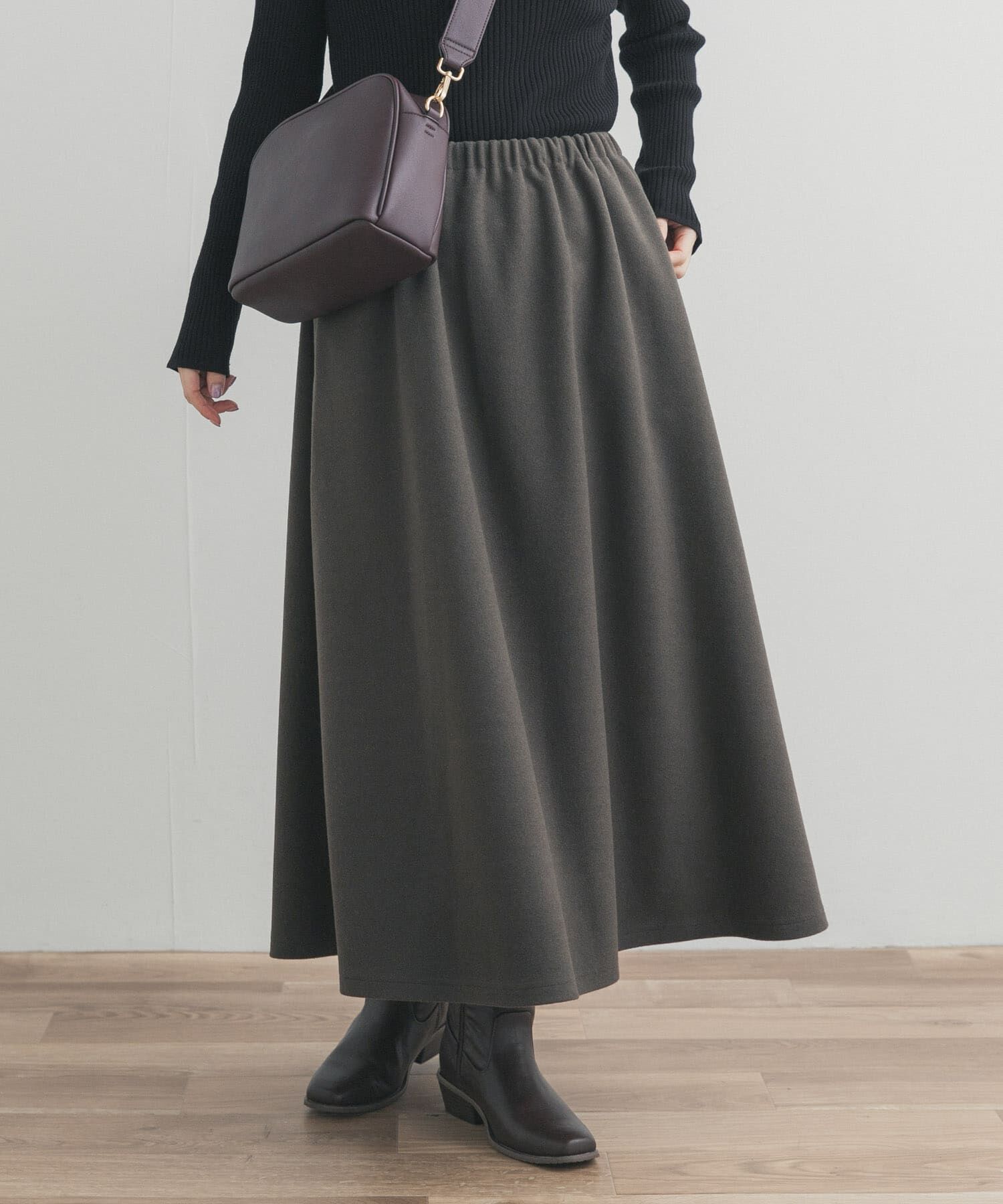 URBAN RESEARCH DOORS「カットギャザースカート」|スカート|