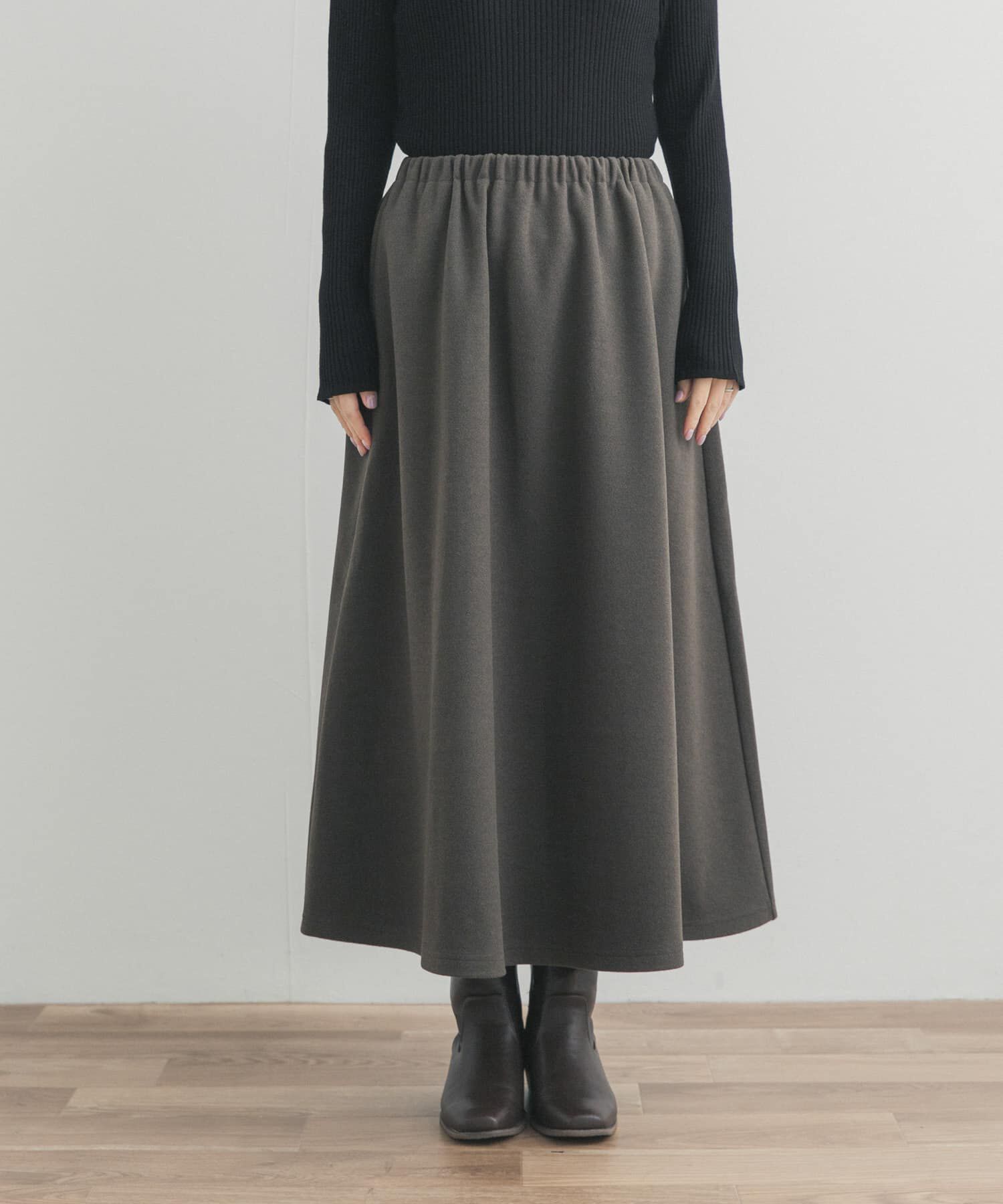 URBAN RESEARCH DOORS「カットギャザースカート」|スカート|