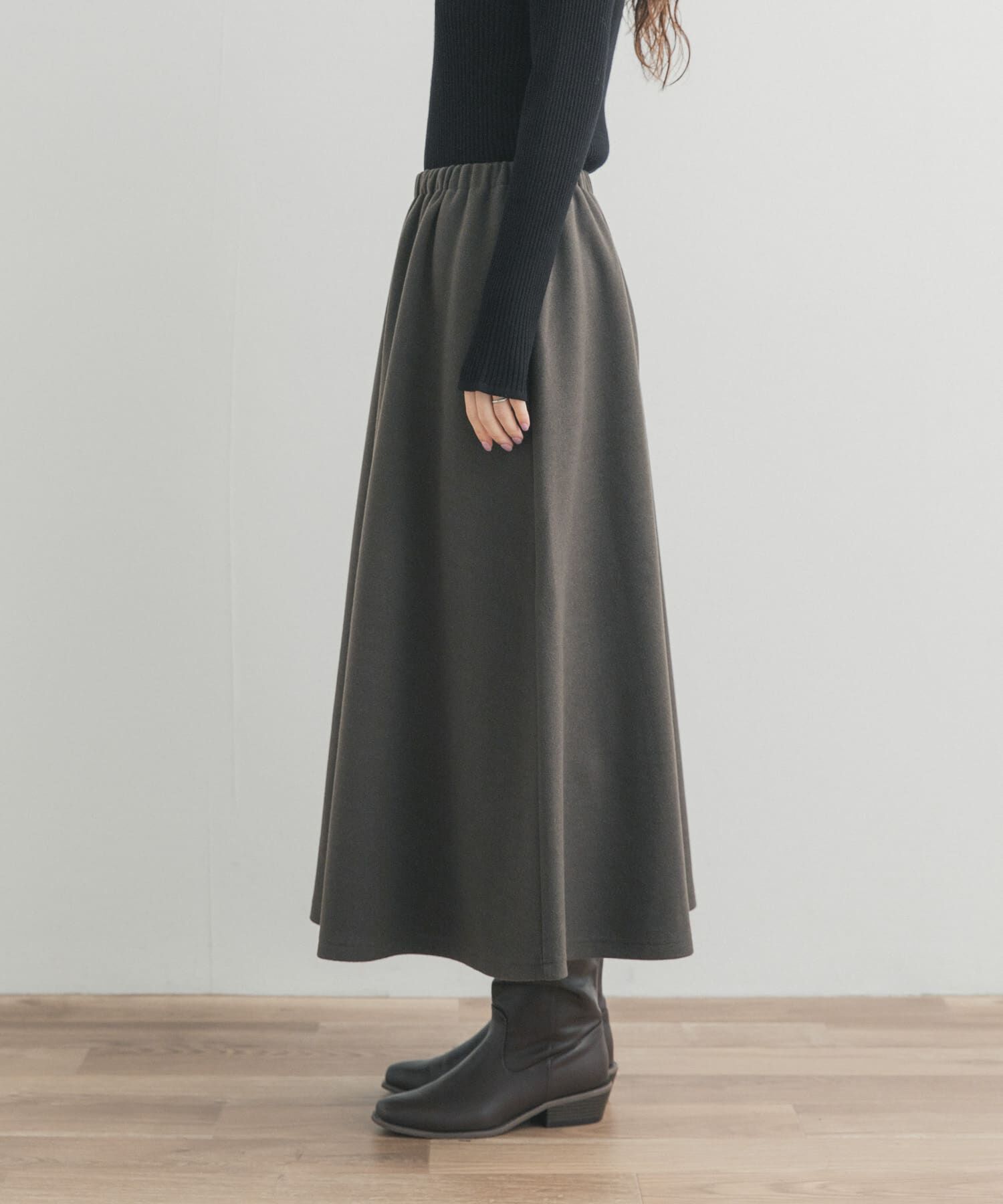 URBAN RESEARCH DOORS「カットギャザースカート」|スカート|