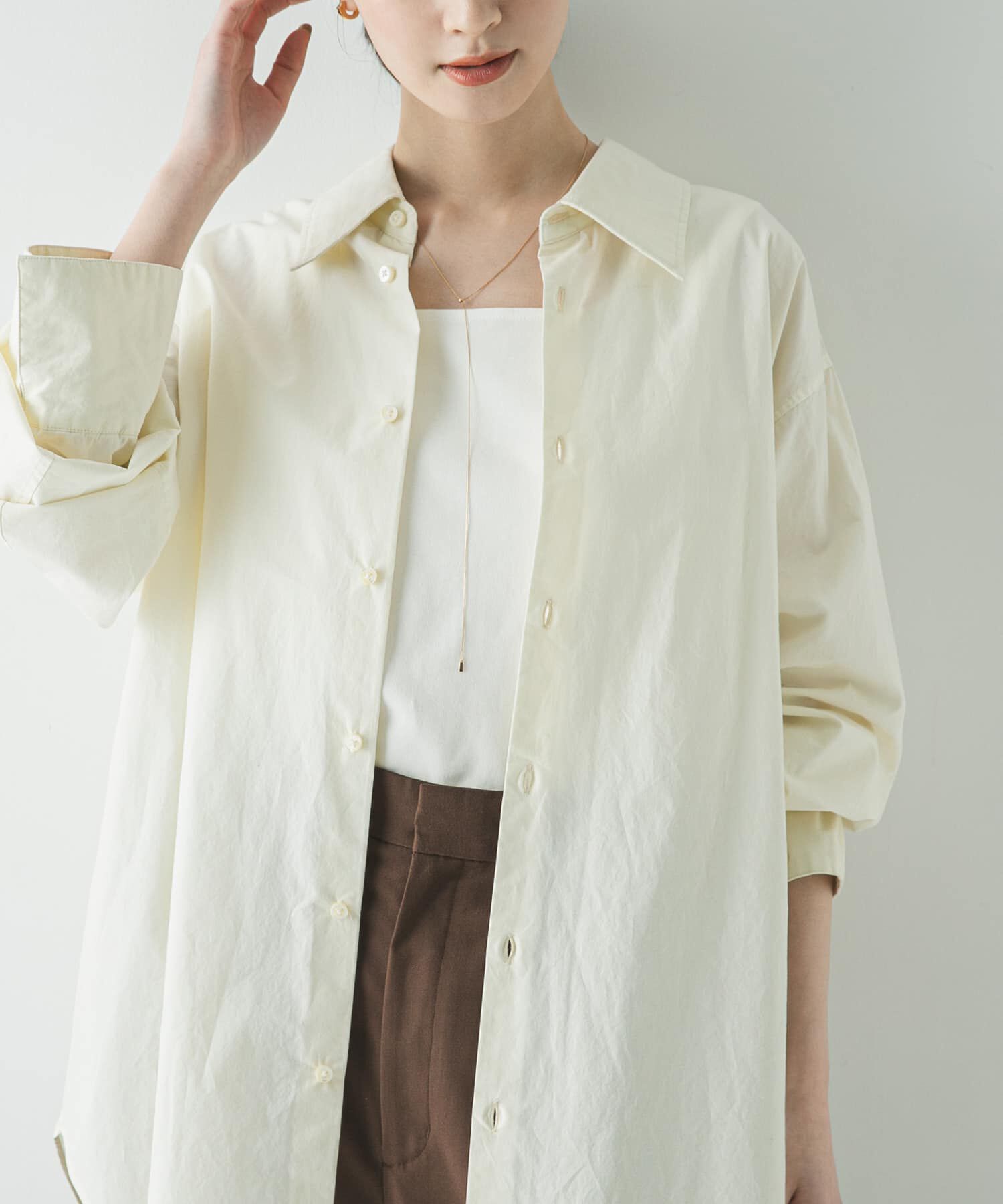 URBAN RESEARCH「ガーメントダイコットンオーバーシャツ」|シャツ・ブラウス|