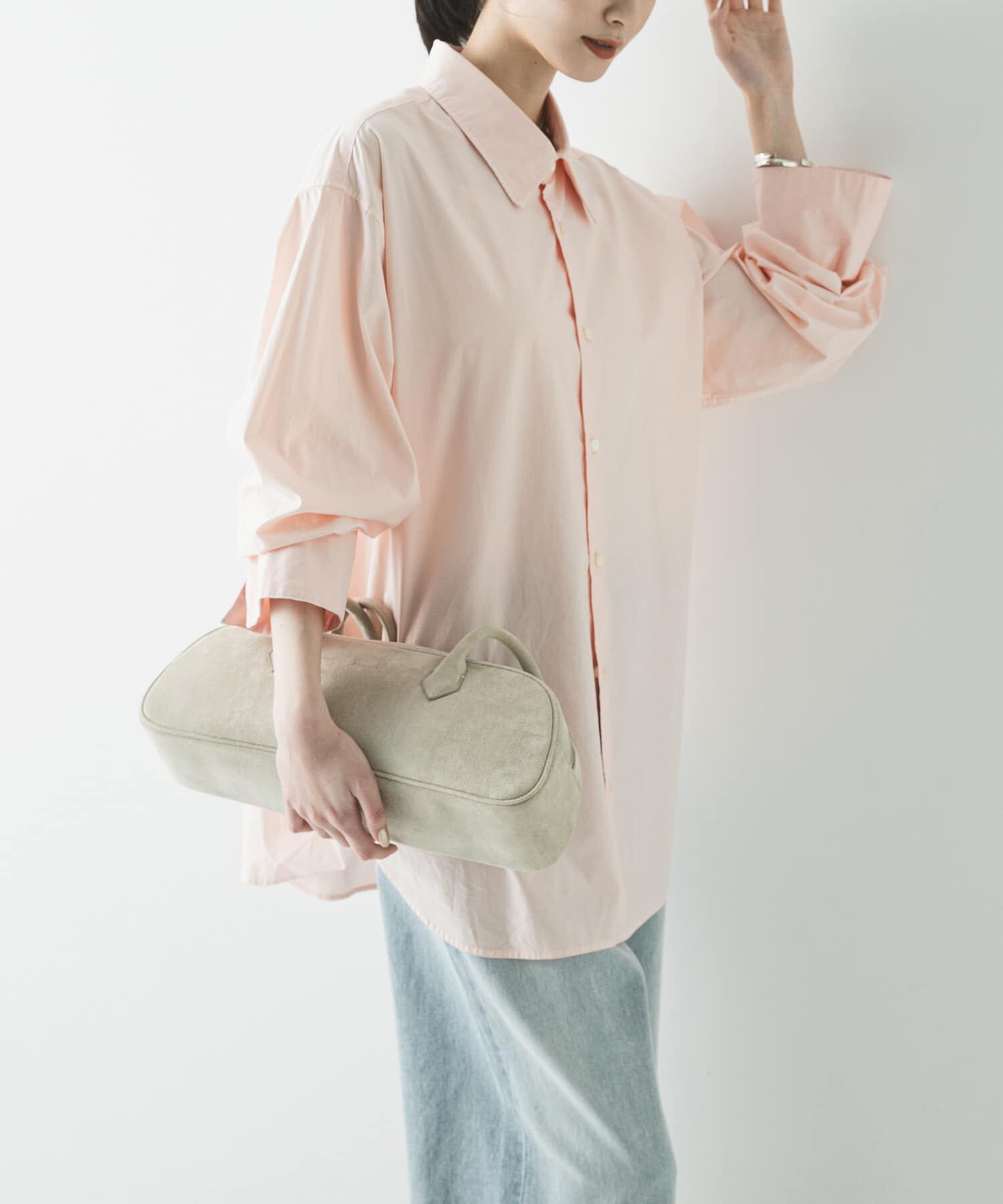 URBAN RESEARCH「ガーメントダイコットンオーバーシャツ」|シャツ・ブラウス|ピンク