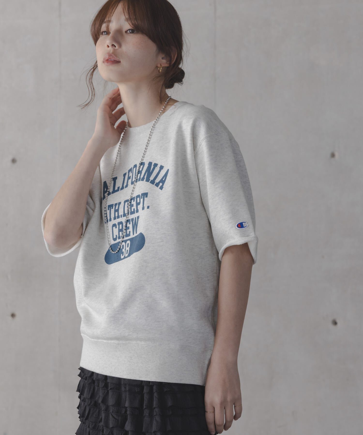 Sonny Label 「『別注』CHAMPION&times;Sonny Label　ロゴスウェットTシャツ」|スウェット・ジャージ|