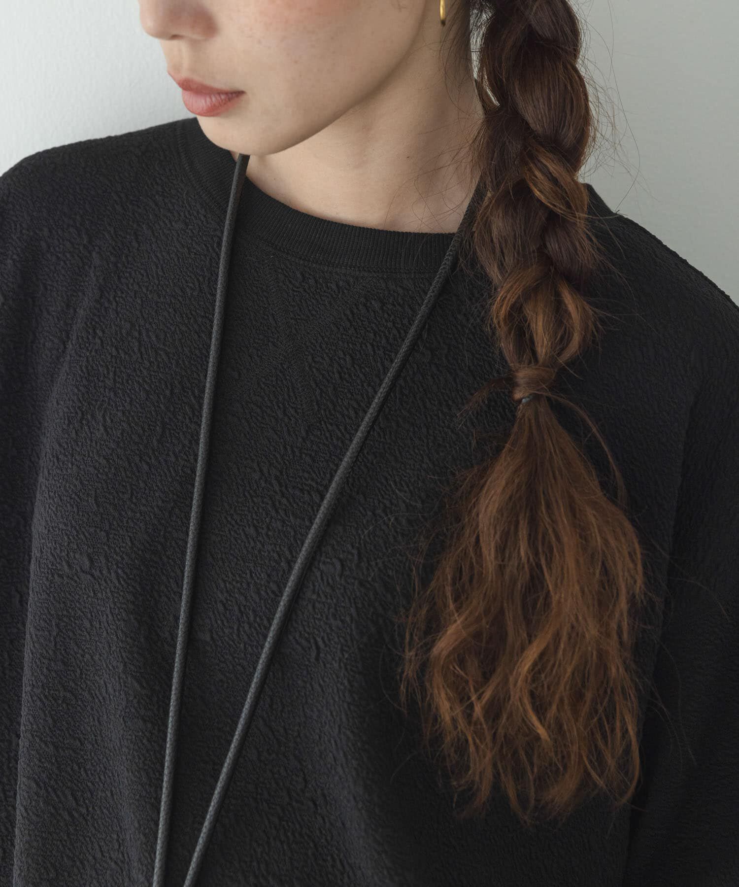 Sonny Label 「カットジャガードドロスト五分袖プルオーバー」|Tシャツ・カットソー|