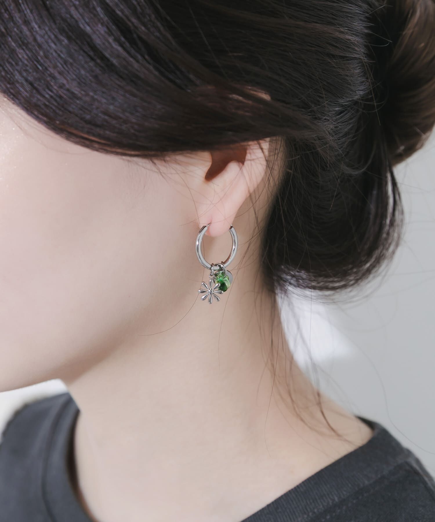 SMELLY「ステンレスマルチチャームフープピアス」|ピアス|