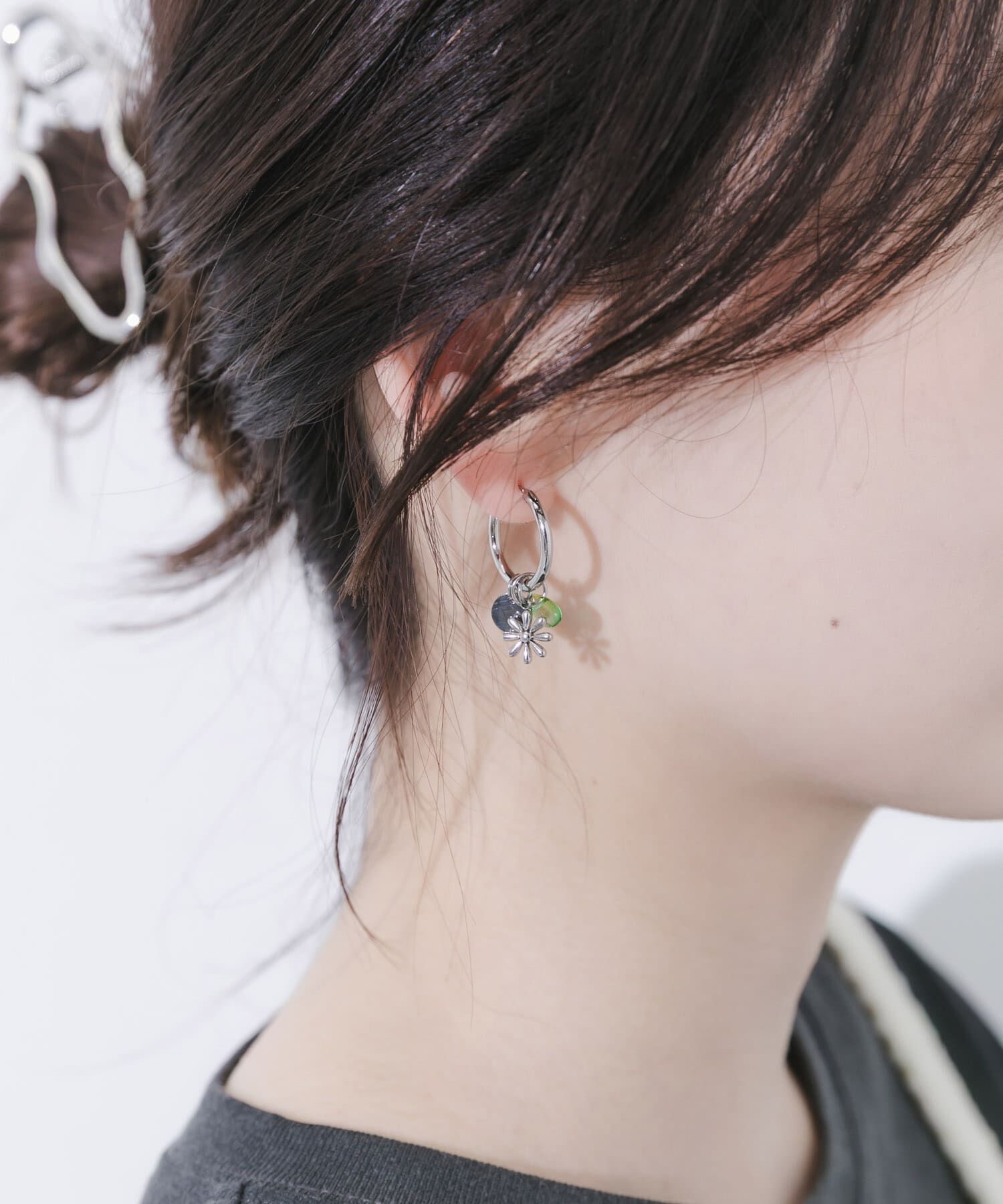 SMELLY「ステンレスマルチチャームフープピアス」|ピアス|